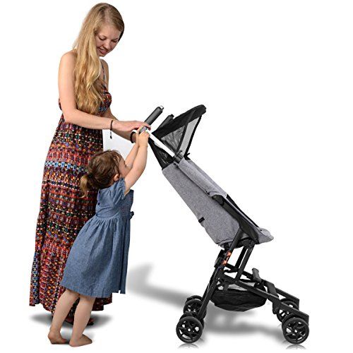  [아마존베스트]BABY JOY Pocket Stroller, Extra Lightweight Compact Folding Stroller, Aluminum Structure,...