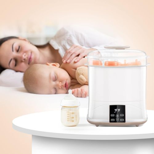  Baby JOY Baby Bottle Electric Dryer, 3-in-1 Modular Electric Dryer Machine, Milk Warmer with Large Capacity, Temperature Control, LED Monitor