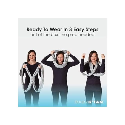  Original Baby K'tan Baby Carrier: #1 Easy Pre-Wrapped, Soft, Slip-On, No Rings, No Buckles | 5 in 1 Baby Sling Gift | The Best Hands Free Infant Wrap For Newborn to Toddler up to 35lb (See Size Chart)