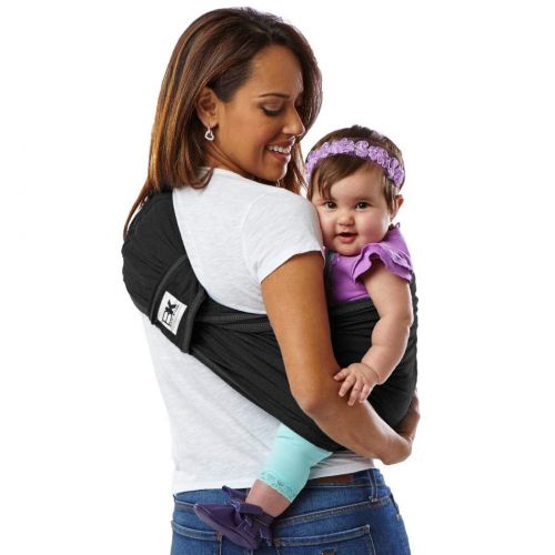  Baby K’tan Original Baby Wrap Carrier, Infant and Child Sling - Simple Wrap Holder for Babywearing - No Rings or Buckles - Carry Newborn up to 35 lbs, Black, S (W dress 6-8 / M jac