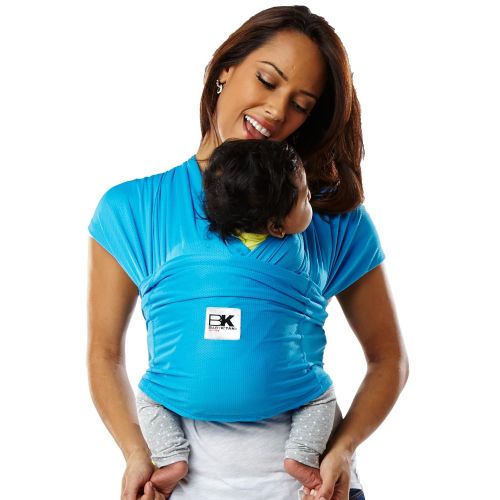  Baby K’tan Active Baby Wrap Carrier, Infant and Child Sling - Simple Wrap Holder for Babywearing - No Rings or Buckles - Carry Newborn up to 35 lbs, Ocean Blue, XS (W 2-4 / Men’s J