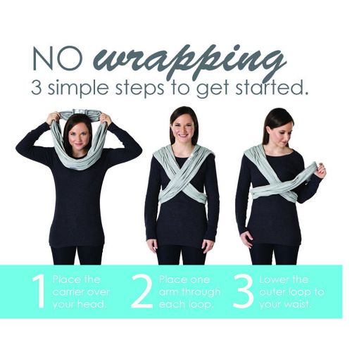  Baby K’tan Breeze Baby Wrap Carrier, Infant and Child Sling - Simple Wrap Holder for Babywearing - No...