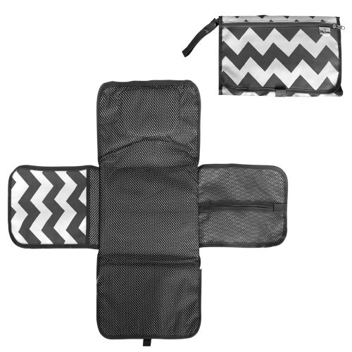  Baby Luxxious Portable Baby Diaper Changing Pad Set of 3, Diaper Mat with Built-in Head Cushion, Car Seat Cover,...