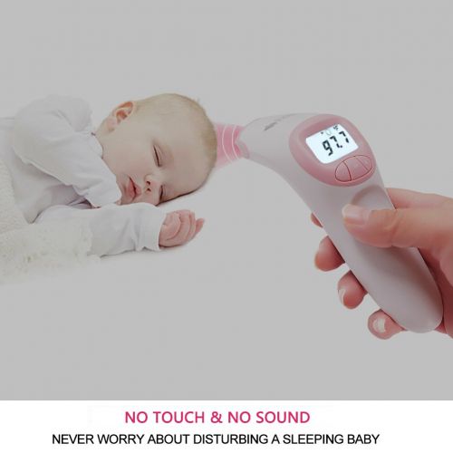  Baby Mate Dual Mode Forehead Digital Thermometer for Adults, Kids, Baby, Pets - Exergen Temporal Thermometer No Touch Thermometer - Non Contact Infrared Thermometer Forehead - Vete