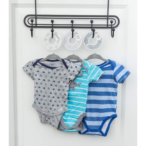  [아마존베스트]Baby Nest Designs Closet Dividers for Baby Clothes [Unisex Boho] - 7x Baby Clothing Size Age...