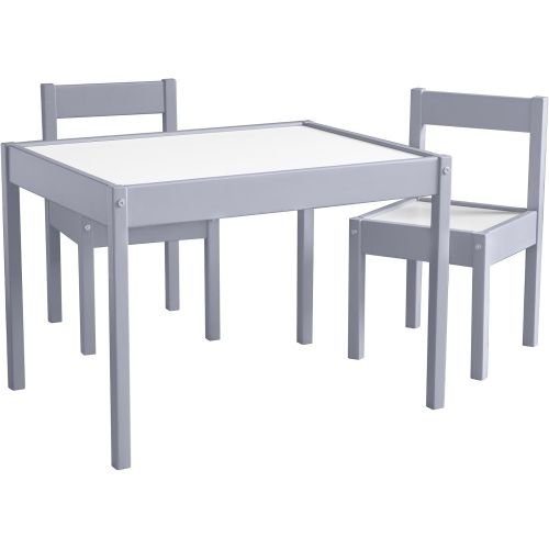  Baby Relax DA7501G Hunter 3 Piece Kiddy Table and Chair Set, Gray