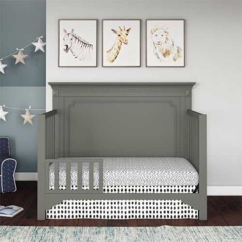  Baby Relax Teri 3-Drawer Dresser and Topper, Soft Gray