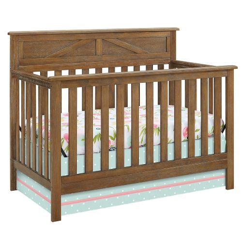  Baby Relax Hathaway 5-in-1 Convertible Crib, Rustic Coffee