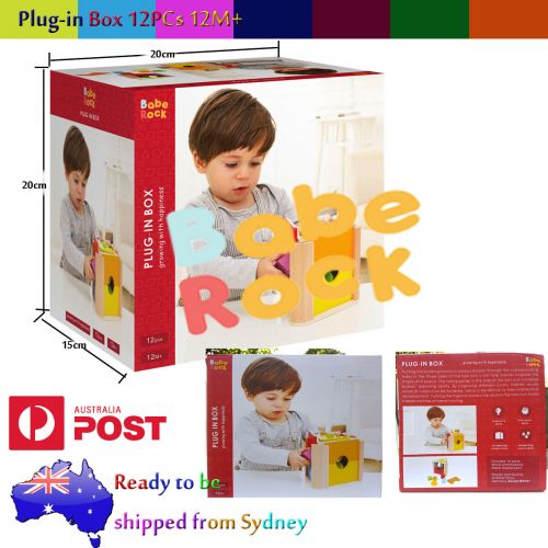  Baby Rock Kid Developmental Wooden Toy Shapes Water based Non-Toxic painting Smooth Finish