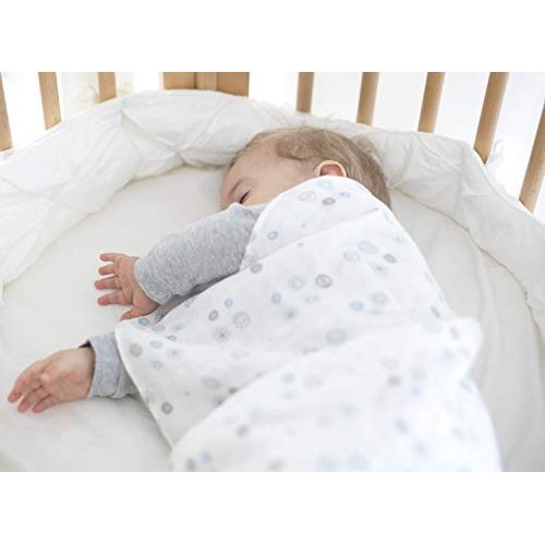  Baby Sense Silky Soft Receiver Muslin Blanket | Stretchy Breathable Bamboo & Cotton