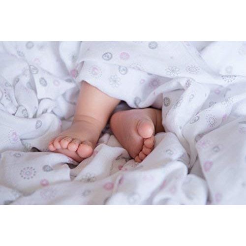  Baby Sense Silky Soft Receiver Muslin Blanket | Stretchy Breathable Bamboo & Cotton