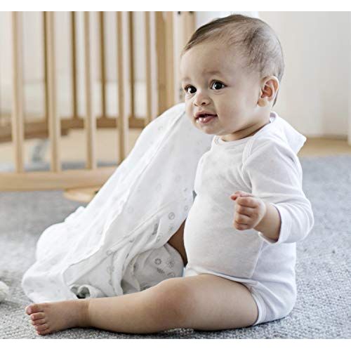  Baby Sense Silky Soft Receiver Muslin Blanket | Stretchy Breathable Bamboo & Cotton