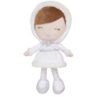 Baby Starters Plush Snuggle Buddy Baby Doll, Angela, White/ Silver Glitter, 11 inch