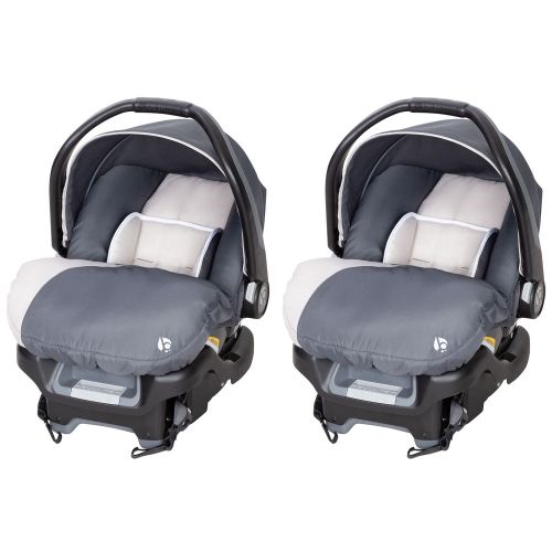  Baby Trend Ally Adjustable 35 Pound Baby Car Seat with Base, Magnolia (2 Pack)