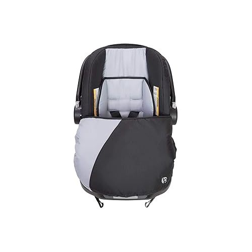  Baby Trend Ally Newborn Baby Infant Car Seat Carrier Travel System with Harness and Extra Cozy Cover for Babies Up to 35 Pounds, Stormy