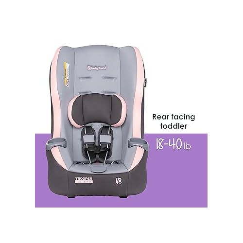  Baby Trend Trooper 3-in-1 Convertible Car Seat, Quartz Pink