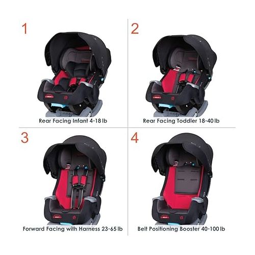  Baby Trend Cover Me 4 in 1 Convertible Car Seat, Scooter