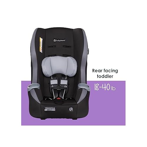  Baby Trend Trooper 3-in-1 Convertible Car Seat, Dash Black