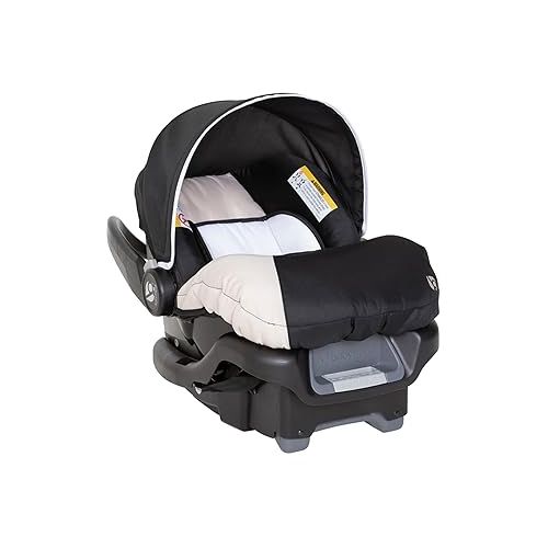  Baby Trend Ally Newborn Baby Infant Car Seat Carrier Travel System with Harness and Extra Cozy Cover for Babies Up to 35 Pounds, Modern Khaki