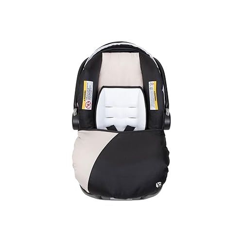  Baby Trend Ally Newborn Baby Infant Car Seat Carrier Travel System with Harness and Extra Cozy Cover for Babies Up to 35 Pounds, Modern Khaki