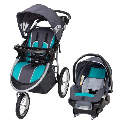  [아마존베스트]Baby Trend Pathway 35 Jogger Travel System, Optic Teal