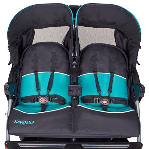 [아마존베스트]Baby Trend Navigator Double Jogger Stroller, Tropic