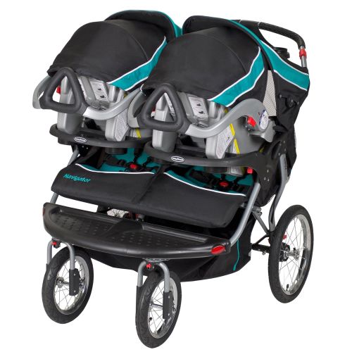  [아마존베스트]Baby Trend Navigator Double Jogger Stroller, Tropic