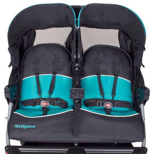  [아마존베스트]Baby Trend Navigator Double Jogger Stroller, Tropic