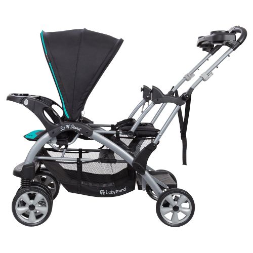  [아마존베스트]Baby Trend Sit n Stand Double Stroller, Optic Teal