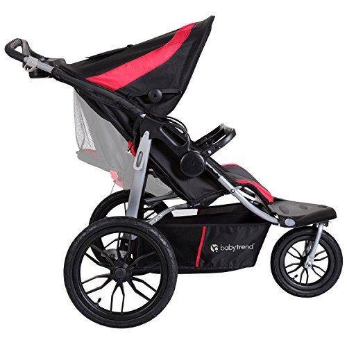  [아마존베스트]Baby Trend Navigator Lite Double Jogger Stroller, Candy Apple