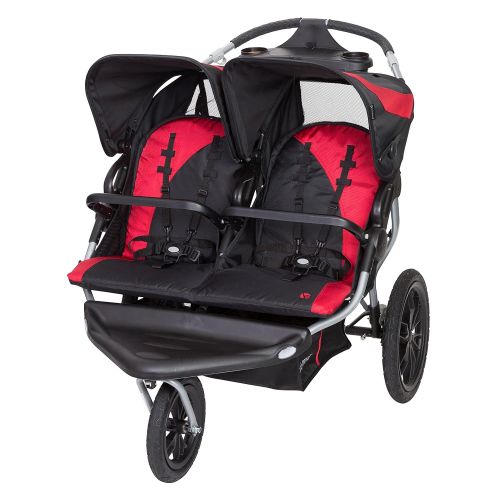  [아마존베스트]Baby Trend Navigator Lite Double Jogger Stroller, Candy Apple