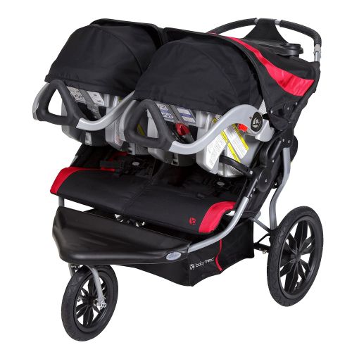  [아마존베스트]Baby Trend Navigator Lite Double Jogger Stroller, Candy Apple