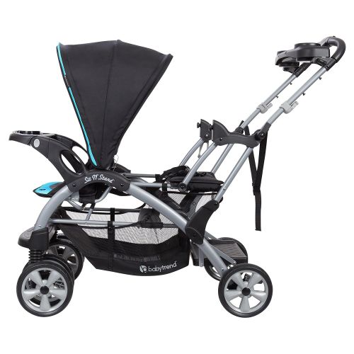  [아마존베스트]Baby Trend Sit n Stand Double Stroller, Optic Aqua