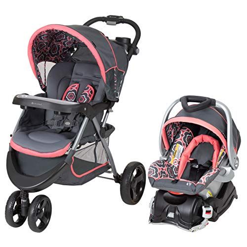  Visit the Baby Trend Store Baby Trend Nexton Travel System, Coral Floral