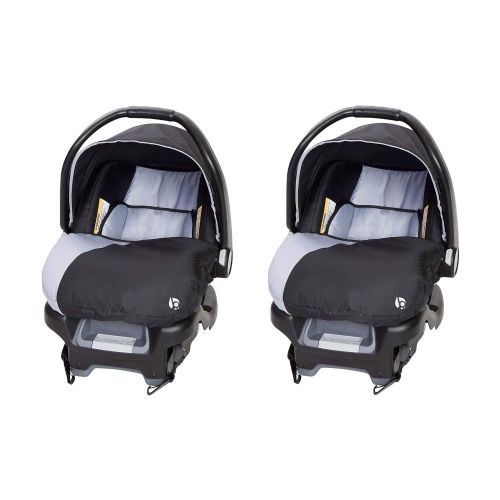  Baby Trend Flex-Loc Adjustable 35 Pound Infant Car Seat and Car Base, Stormy (2 Pack)