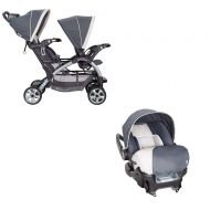 Baby Trend Sit N Stand Tandem Stroller + Infant Car Seat Travel System, Stormy