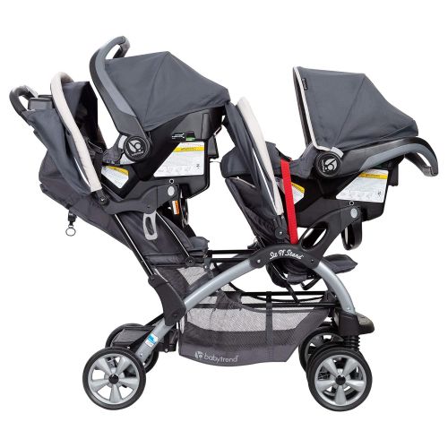 Baby Trend Sit N Stand Tandem Stroller + Infant Car Seat Travel System, Stormy