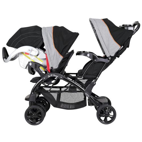  Baby Trend Double Sit N Stand Stroller, Millennium Orange