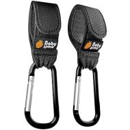 Baby Uma Baby Stroller Hooks for Bags - 2-Pack of Stroller Clips for Diaper Bag, Carry 11 lbs per Stroller Carabiner Clip, Adjustable Stroller Straps, Stroller Bag Hook, Universal Stroller Accessories