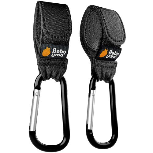  [아마존베스트]Stroller Hooks by Baby Uma - Black, 2 Pack