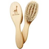 [아마존베스트]Baby blue giraffe Super Soft Baby Hair Brush by baby blue giraffe: 100% Made in Germany from All Natural Beech...