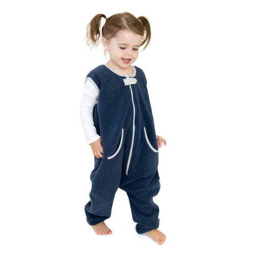  Baby deedee baby deedee Sleep Fleece Kicker Sack with Feet, Wearable Blanket Sleeper, 2-4T, Navy