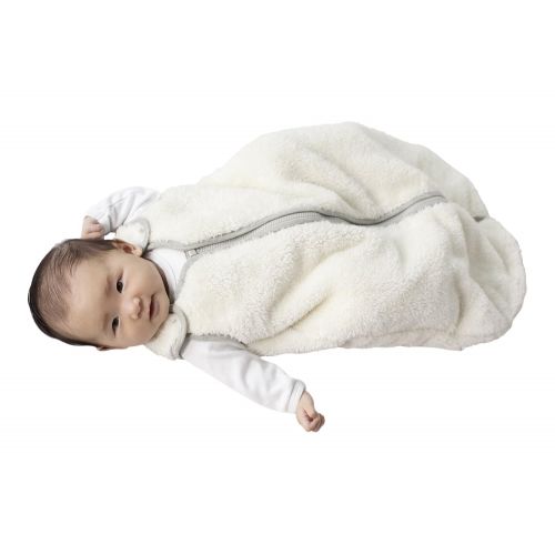  Baby deedee baby deedee Sleep Nest Teddy Baby Sleeping Bag, Ivory, Medium (6-18 Months)