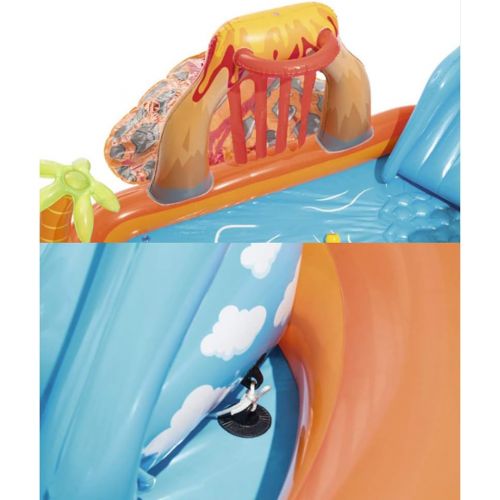 인플레터블 Baby inflatable ZDYG Child Inflatable Swimming Pool ，Baby Inflatable Bathtub Outdoor Summer PVC Paddling Pool, Family Backyard Kids Fun Paddling Pools-265x265x104cm