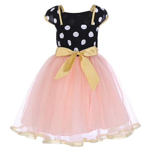  Baby.Yep Toddler Girls Polka Dot Princess Party Cosplay Pageant Fancy Costume Bowknot Ballet Leotard Tutu Dress up
