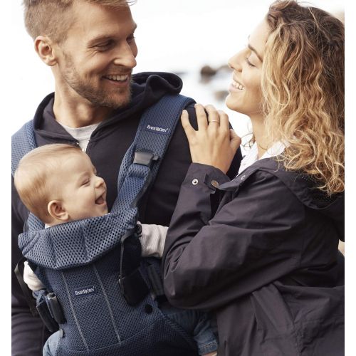  BABYBJOERN New Baby Carrier One Air 2019 Edition, Mesh, Navy Blue