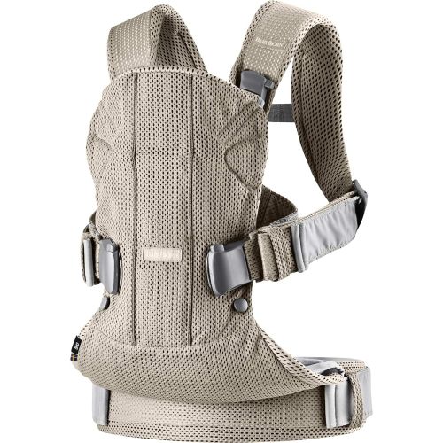  BabyBjoern BABYBJOERN New Baby Carrier One Air 2019 Edition, Mesh, Greige