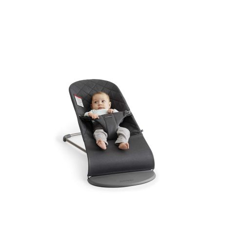  [아마존베스트]BabyBjoern BABYBJOERN Bouncer Bliss, Quilted Cotton, Anthracite