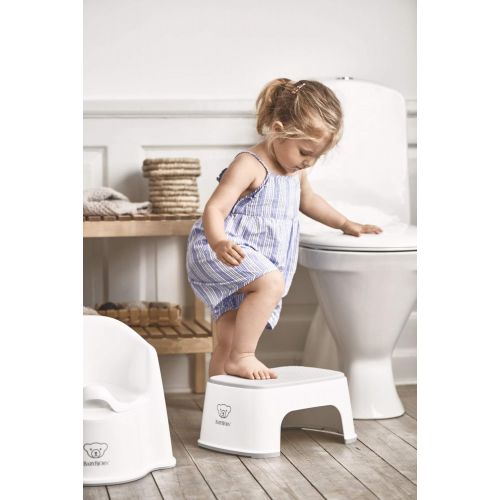  BabyBjoern Step Stool, White/Gray