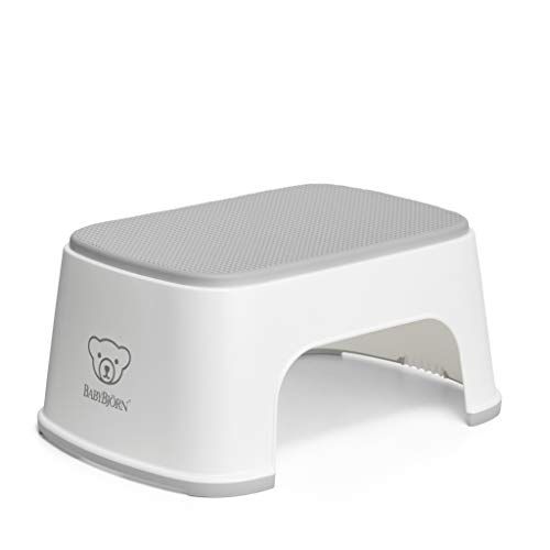  BabyBjoern Step Stool, White/Gray